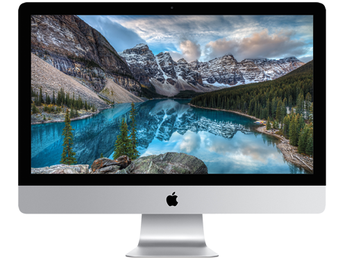 iMac with image